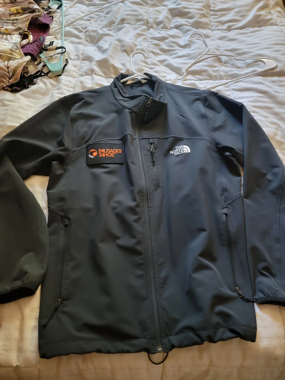 The North Face Black Softshell Jacket with Palisades Tahoe Patch